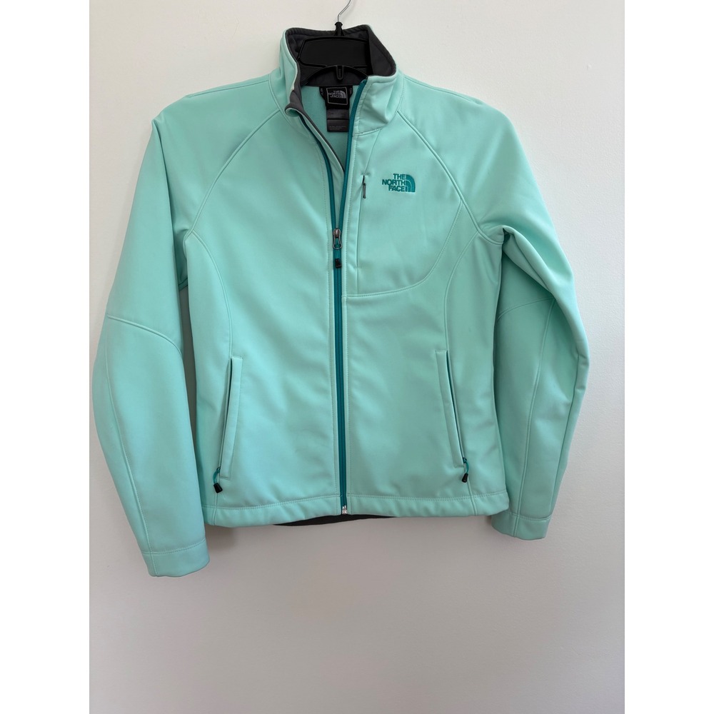 The North Face Apex Bionic Softshell Jacket Mint Green Womens Small Windproof